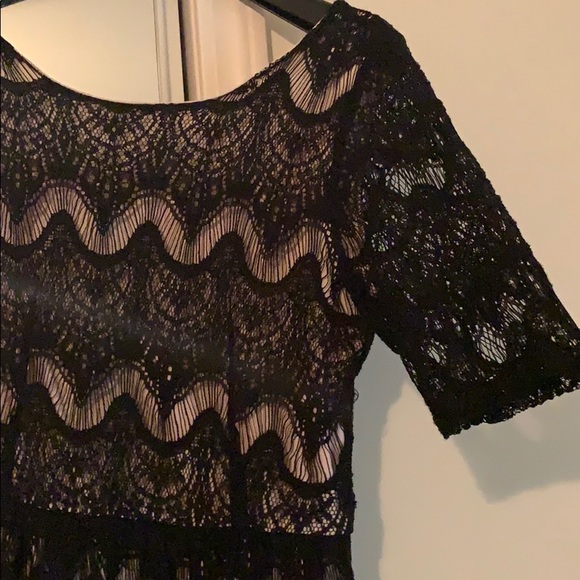 Black lace skater dress - Picture 2 of 4
